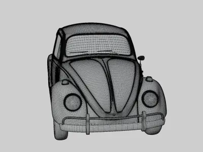 Old Car Model Free 3D model