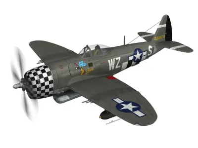 Republic P-47D Thunderbolt - Eileen 3D model