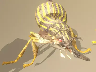 BEETLE Army Attack Fbx  Png 3D model