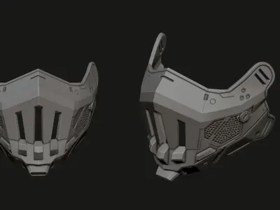 Quiccs TEQ63 Tactical Halfmask 3D print model