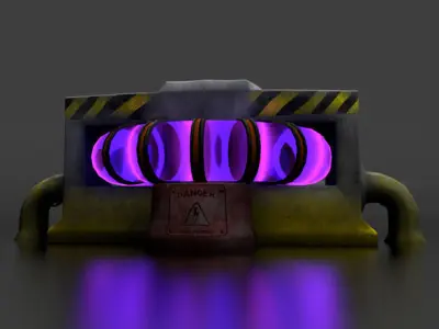 Reactor LowPoly Game Free low-poly 3D model