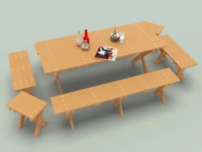 Outdoor Furnitur-2 Free 3D model