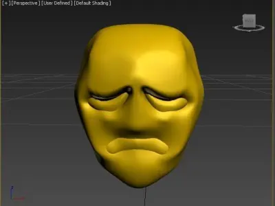 Sad Mask 3D model purchase