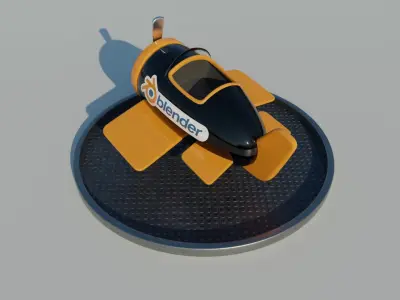 Cartoon Airplane 3D model