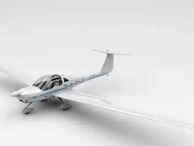 HK36 TC115 Diamond Airplane 3D model