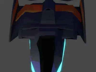 Futuristic Racing Vehicle 3D model