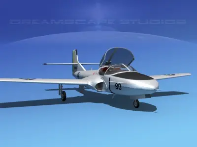 Cessna T-37 Tweetybird Brazil 3D model