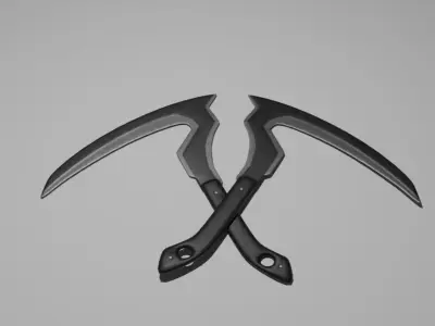 Sickles A01 Low-poly 3D model