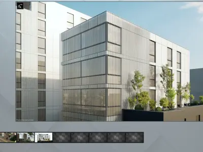 Lumion 12 scene office building - Archicad Sketchup 3D model
