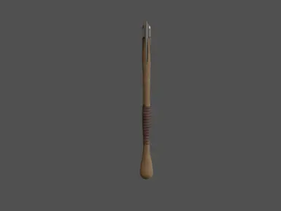 Axe Low-poly Game ready knitting needle Low-poly 3D model