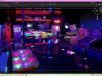 CYBERPUNK ARCADE 3D model