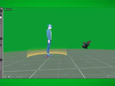 Asian Koel Cuckoo Bird Low-poly 3D model