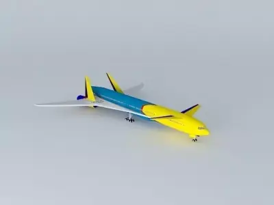 RAW Boeing Sonic Cruiser N756IO Free 3D model