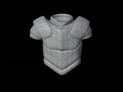 Armor Samurai 3D Illustration 3D model