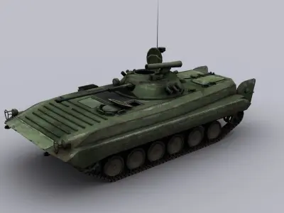 Infantry fighting vehicle Low-poly 3D model