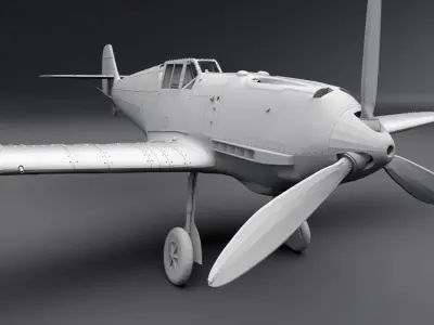Messerschmitt Bf 109 Scale model 3D print model