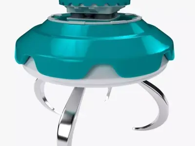 UFO 2 flying saucer 3D model
