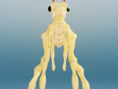 Rigged Alien Drone Creature 3D Model for Poser and Daz 3D model