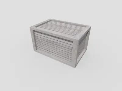 low poly wooden crate Low-poly 3D model buy