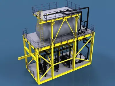 Condensate module Free 3D model