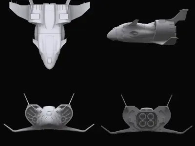 Gundam Zeon Space military Collection 3D model