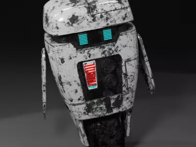 RobotTim robot Free low-poly 3D model