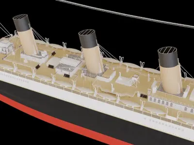 RMS Olympic 3D model