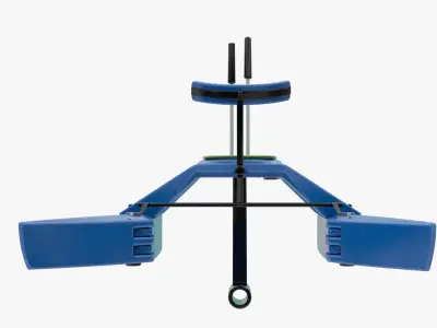 4K Textures Paddle Boat Low-poly 3D model