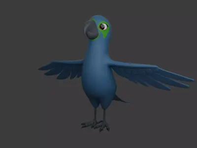 Parrot Cartoon 3D model