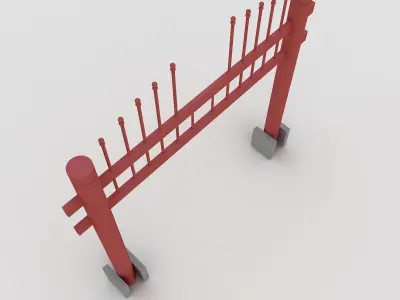 Hongsalmun 3D model gate 3D model