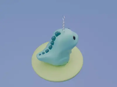 Cute Dino 3D Toy 3D model