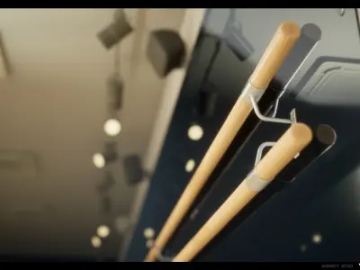 Dance Studio Asset Pack Vol 01 Low-poly 3D model