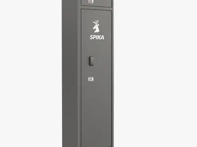 S2 8 Gun Safe 3 PIN closed 3D model