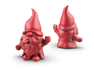 Gnome Figure - 3D Gnome Home - Garden Decor 3D print model
