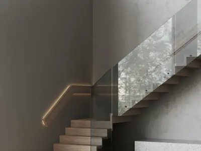 Modern Stairs Free 3D model