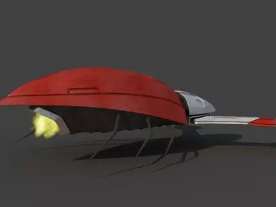 Futuristic Jet Vehicle 3D model