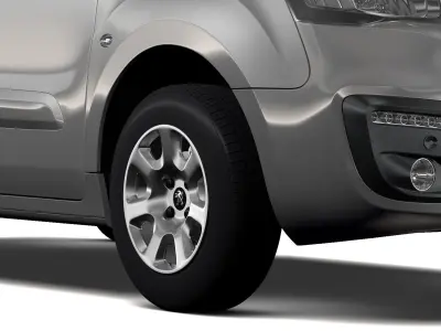 Peugeot Partner Van L1 2slidedoors 2017 3D model