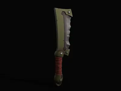 Cleaver-Knifes Low-poly 3D model