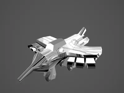 3d Model Jet fighter  Low-Poly Low-poly 3D model