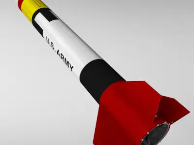 Patriot missile mim-104 high detail 3D model