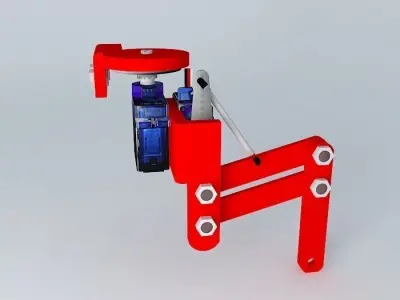 Coordination with servo motors Free 3D model