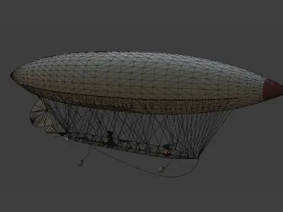 Santos Dumont Airship No6 3D model