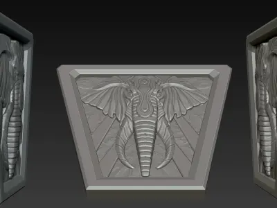 Elephant Wall Free 3D print model