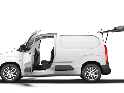 Fiat E Doblo SWB Van Tailgate HQ Interior 2024 3D model