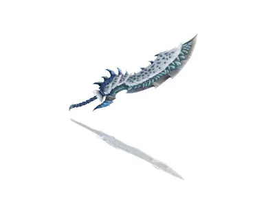 Beast Hunter Greatsword Low-poly 3D model