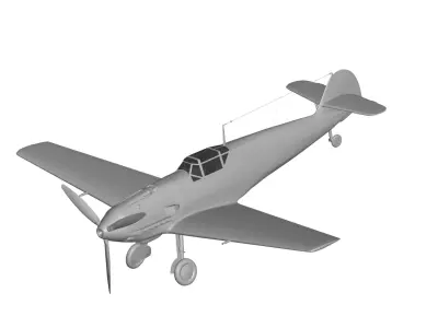 Messerschmitt Bf 109 variants 3D model
