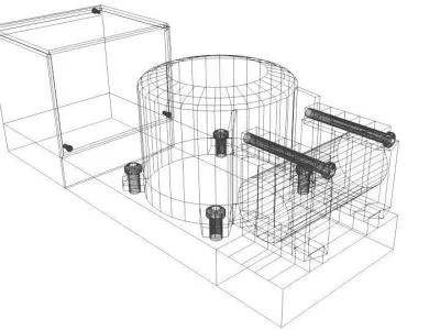 Black Box Flight Voice Recorder 3D model