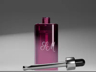 Essence Dropper Bottle 3D Model 3D model