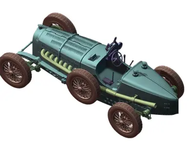 Bugatti Type 59 Grand Prix 3D print model