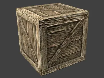 Photorealistic Box Free low-poly 3D model